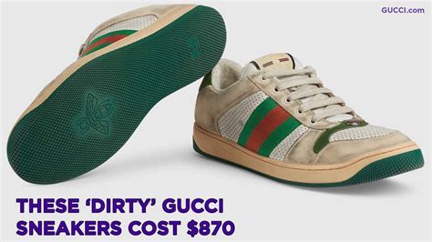 gucci dirty sneakers price|Gucci shoes dirty look.